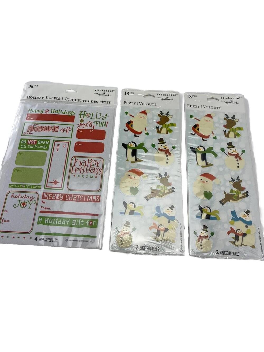 Hallmark Christmas Stickers, Holiday , New